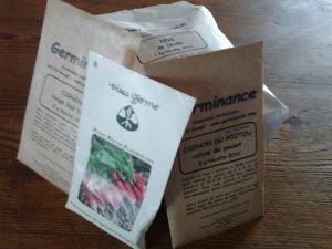 Sachets de semences biologiques