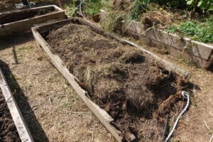 butte vivante pour démarrer potager permaculture