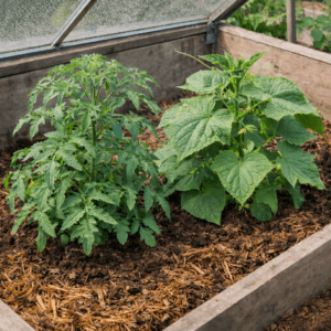 Couche chaude pour culture de légumes gourmands