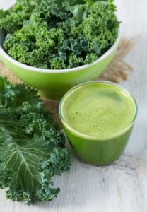 Jus de chou kale frisé