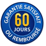 Garantie Satisfait ou remboursé 60 jours