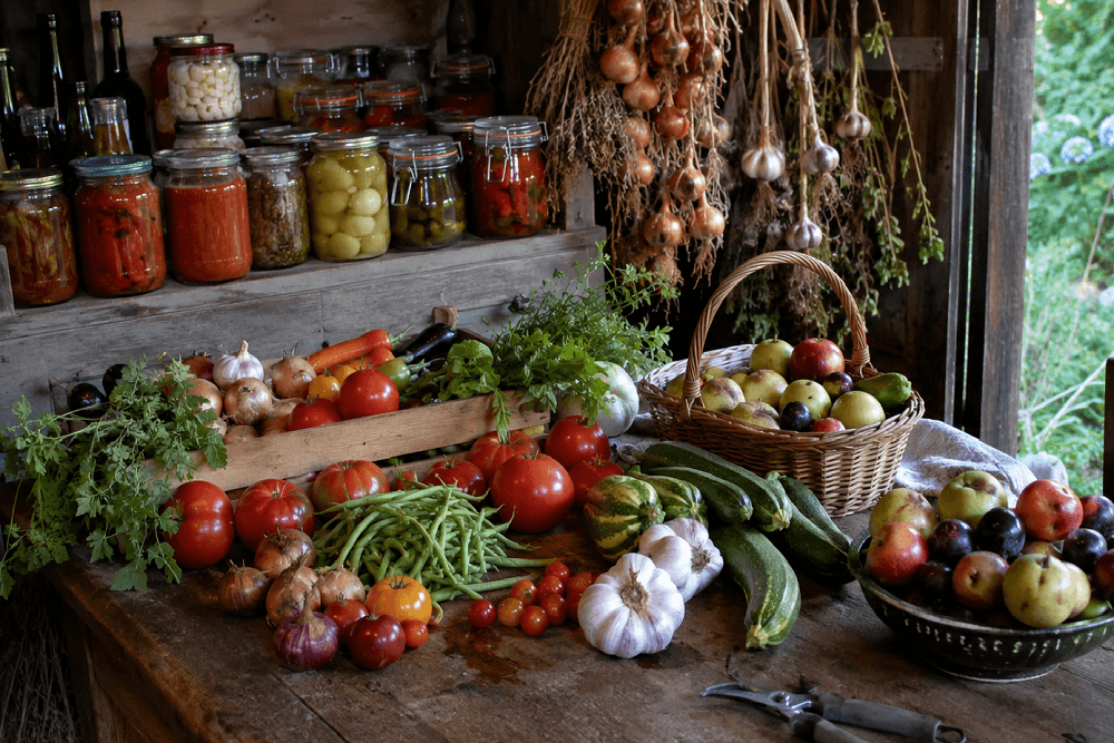 Modes de conservation fruits et légumes : séchage, bocaux, fruits entiers, etc.