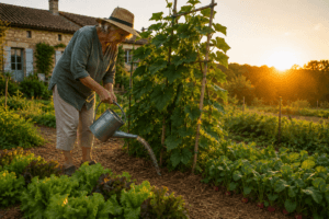 Comment arroser les salades, les radis et les concombres en été