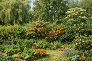 haie diversifiée en permaculture